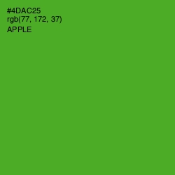 #4DAC25 - Apple Color Image