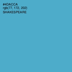 #4DACCA - Shakespeare Color Image