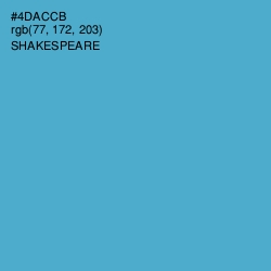 #4DACCB - Shakespeare Color Image