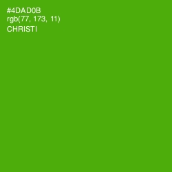 #4DAD0B - Christi Color Image