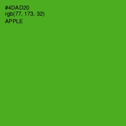 #4DAD20 - Apple Color Image