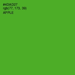 #4DAD27 - Apple Color Image