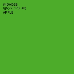 #4DAD2B - Apple Color Image