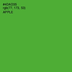 #4DAD35 - Apple Color Image
