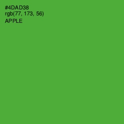 #4DAD38 - Apple Color Image