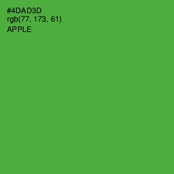 #4DAD3D - Apple Color Image