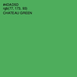 #4DAD5D - Chateau Green Color Image