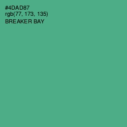 #4DAD87 - Breaker Bay Color Image