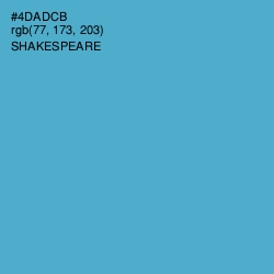 #4DADCB - Shakespeare Color Image