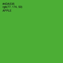 #4DAE35 - Apple Color Image