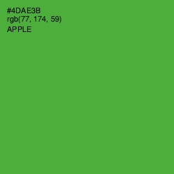 #4DAE3B - Apple Color Image