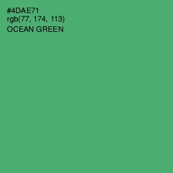 #4DAE71 - Ocean Green Color Image