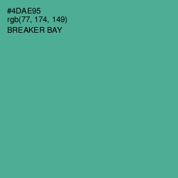 #4DAE95 - Breaker Bay Color Image