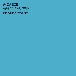 #4DAECB - Shakespeare Color Image