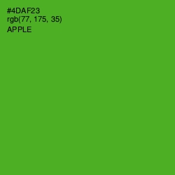 #4DAF23 - Apple Color Image