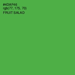 #4DAF46 - Fruit Salad Color Image