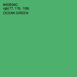 #4DB06C - Ocean Green Color Image