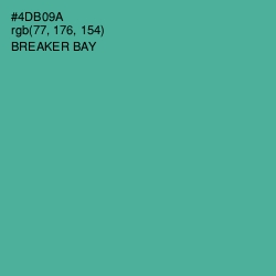 #4DB09A - Breaker Bay Color Image