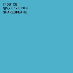 #4DB1CB - Shakespeare Color Image
