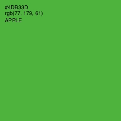 #4DB33D - Apple Color Image