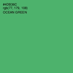 #4DB36C - Ocean Green Color Image