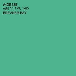 #4DB38E - Breaker Bay Color Image