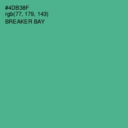 #4DB38F - Breaker Bay Color Image