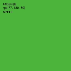 #4DB43B - Apple Color Image