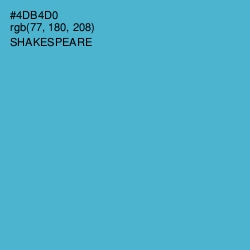 #4DB4D0 - Shakespeare Color Image