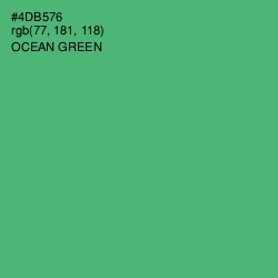#4DB576 - Ocean Green Color Image
