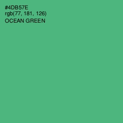 #4DB57E - Ocean Green Color Image