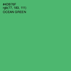 #4DB76F - Ocean Green Color Image