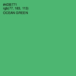 #4DB771 - Ocean Green Color Image