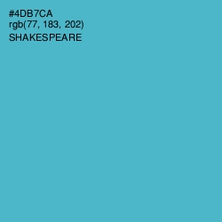 #4DB7CA - Shakespeare Color Image