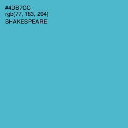#4DB7CC - Shakespeare Color Image