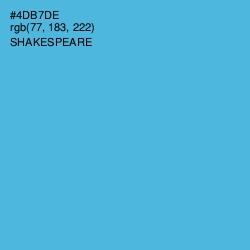 #4DB7DE - Shakespeare Color Image