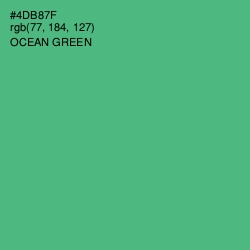 #4DB87F - Ocean Green Color Image