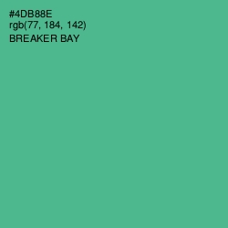 #4DB88E - Breaker Bay Color Image