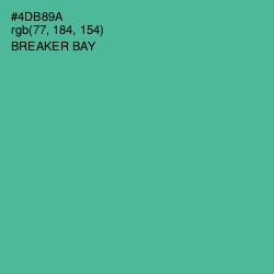 #4DB89A - Breaker Bay Color Image