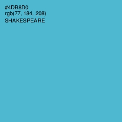 #4DB8D0 - Shakespeare Color Image