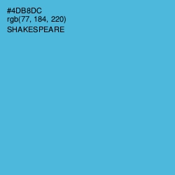 #4DB8DC - Shakespeare Color Image