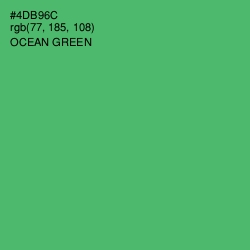 #4DB96C - Ocean Green Color Image