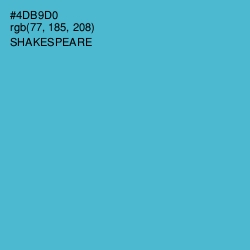#4DB9D0 - Shakespeare Color Image