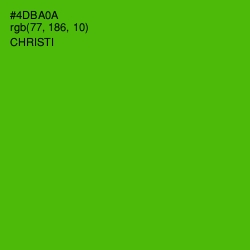 #4DBA0A - Christi Color Image