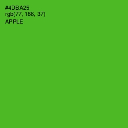 #4DBA25 - Apple Color Image