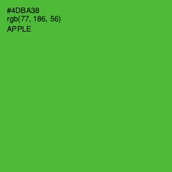 #4DBA38 - Apple Color Image