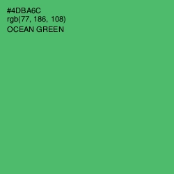 #4DBA6C - Ocean Green Color Image