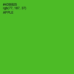 #4DBB25 - Apple Color Image