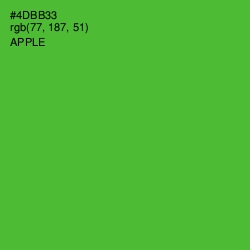 #4DBB33 - Apple Color Image