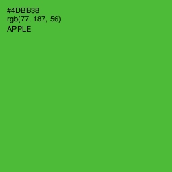 #4DBB38 - Apple Color Image